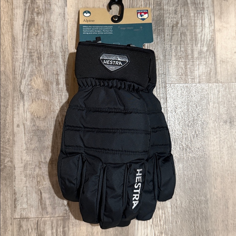 Hestra Boge Unisex CZone Black Gloves
